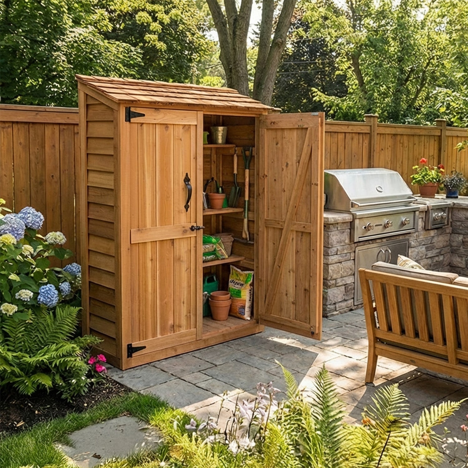 4' x 2' Garden Chalet Shed