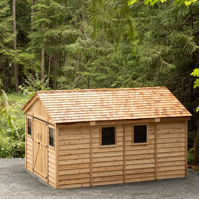 12' x 16' Space Master Cedar Storage Shed