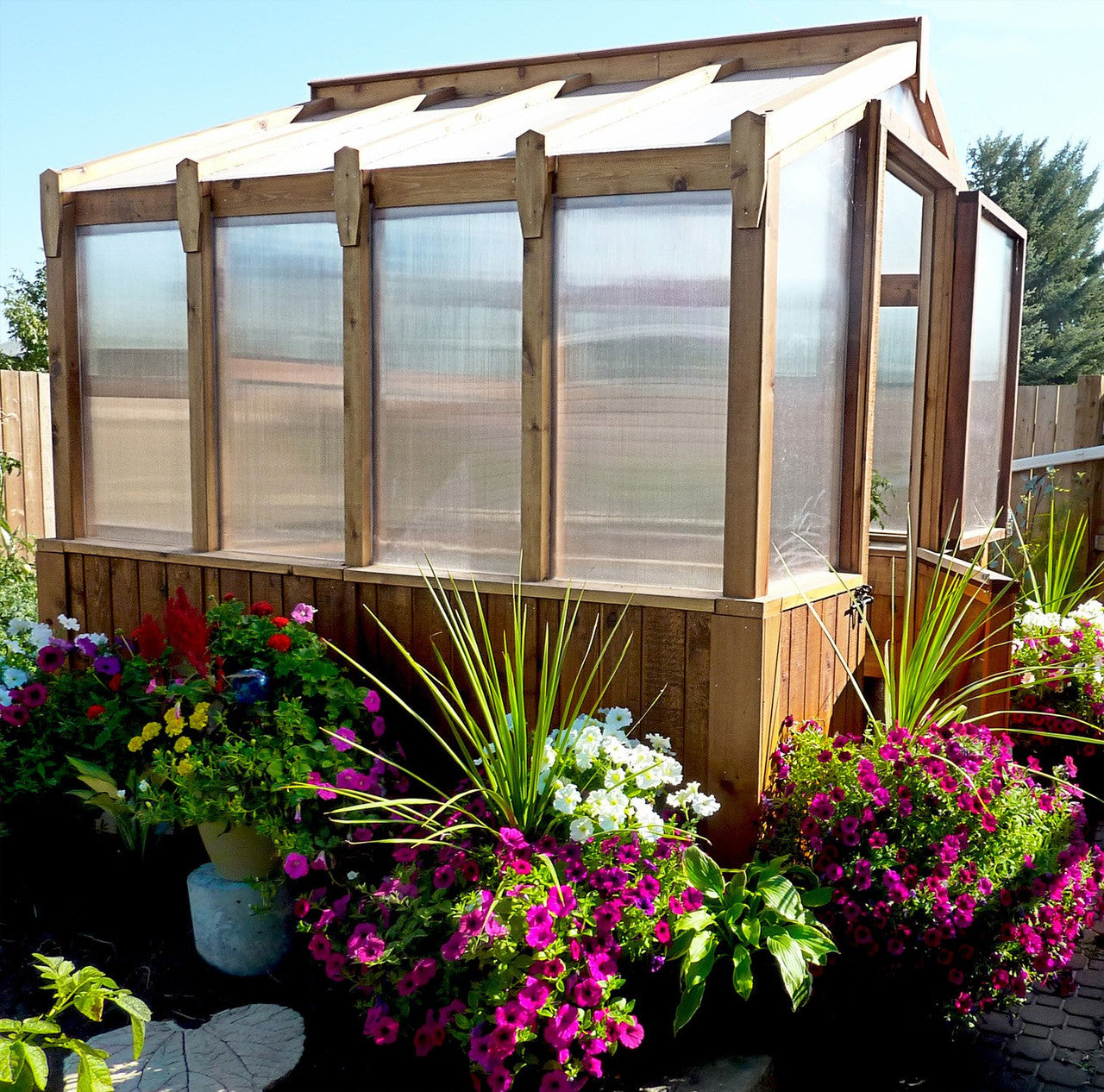 8' x 8' Cedar Greenhouse