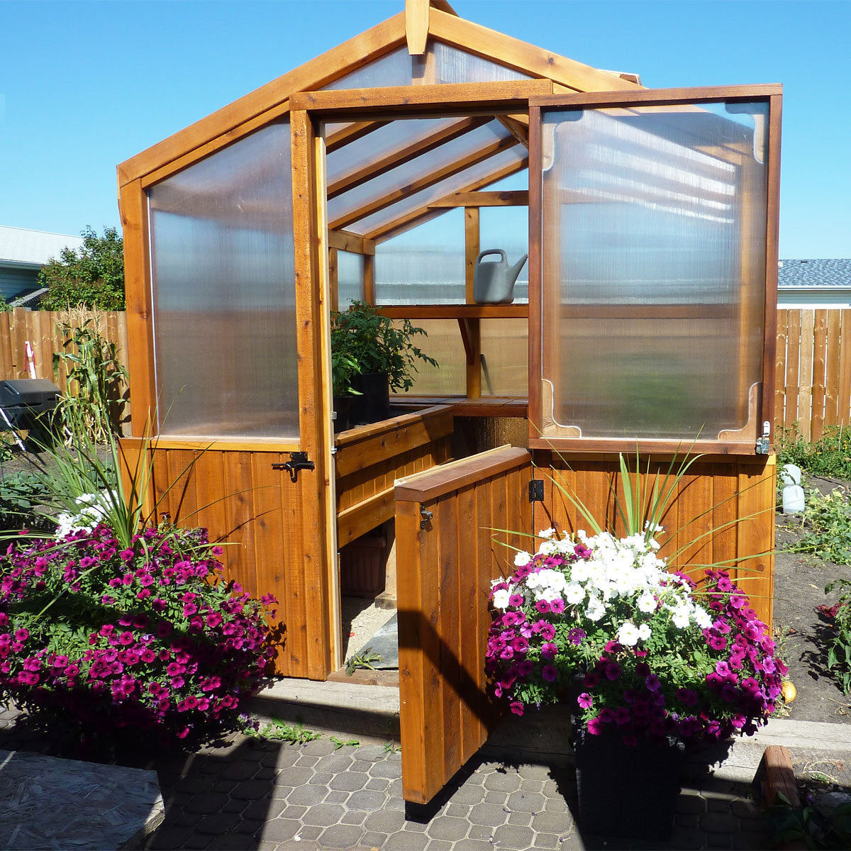 8' x 8' Cedar Greenhouse