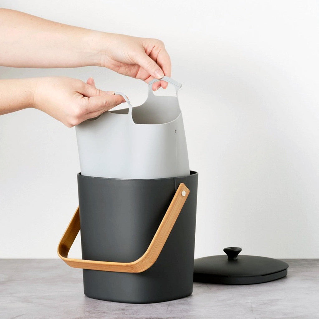 Compost Keeper Fitted Silicone Pail Liner - Square
