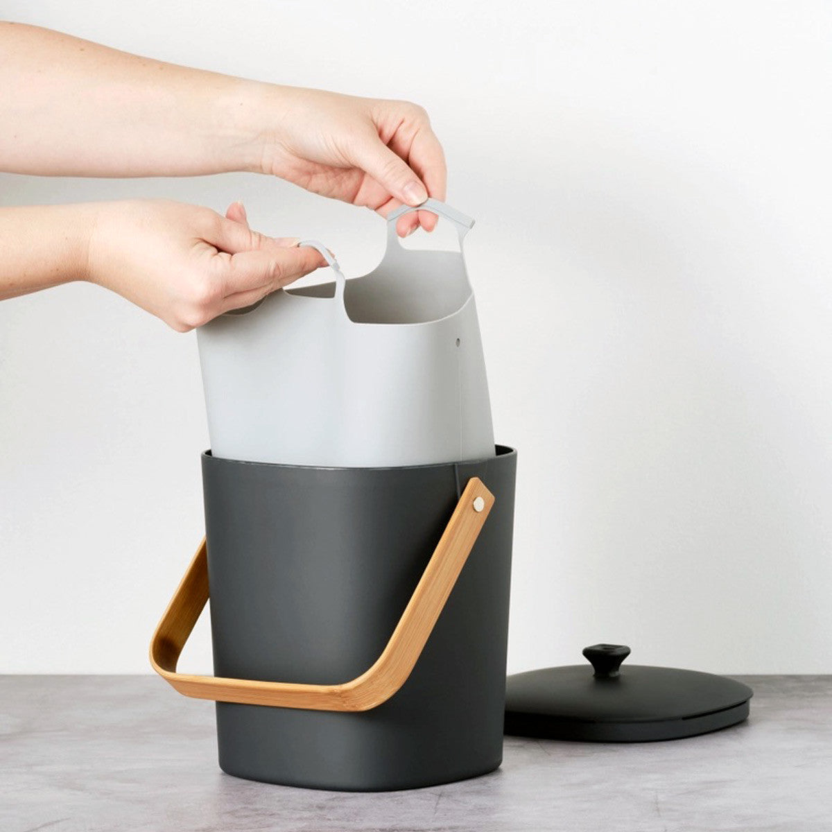 Compost Keeper Fitted Silicone Pail Liner - Square