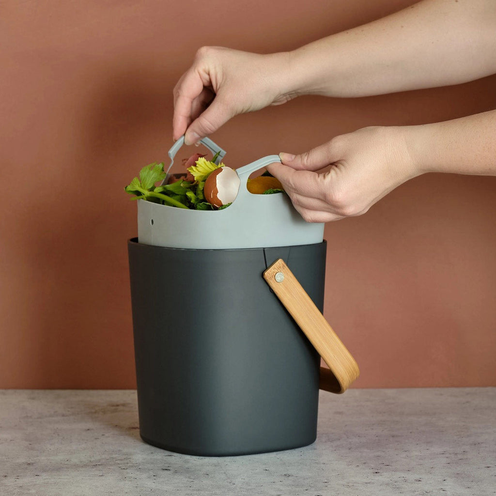 Compost Keeper Fitted Silicone Pail Liner - Square