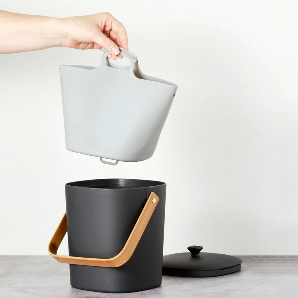 Compost Keeper Fitted Silicone Pail Liner - Square