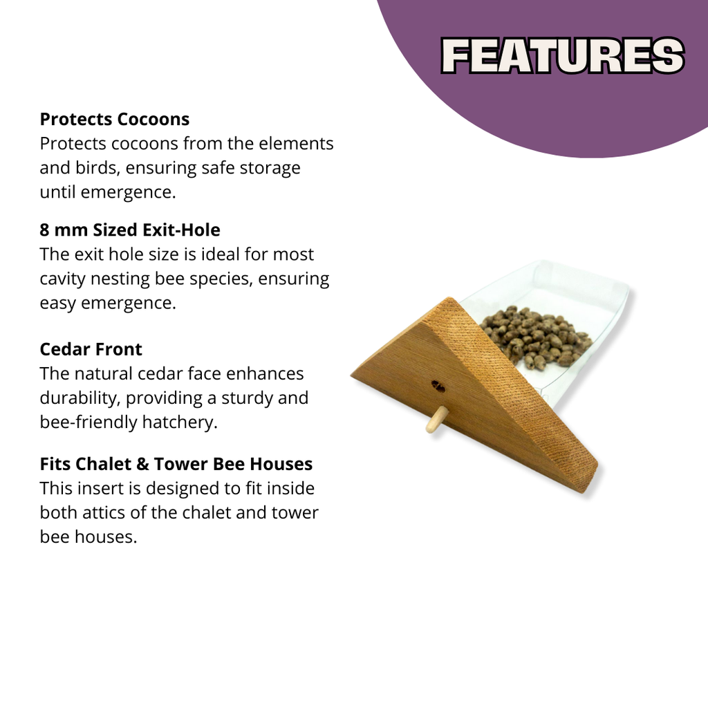 Cedar Cabana Complete Kit Bee House & Bee Certificate