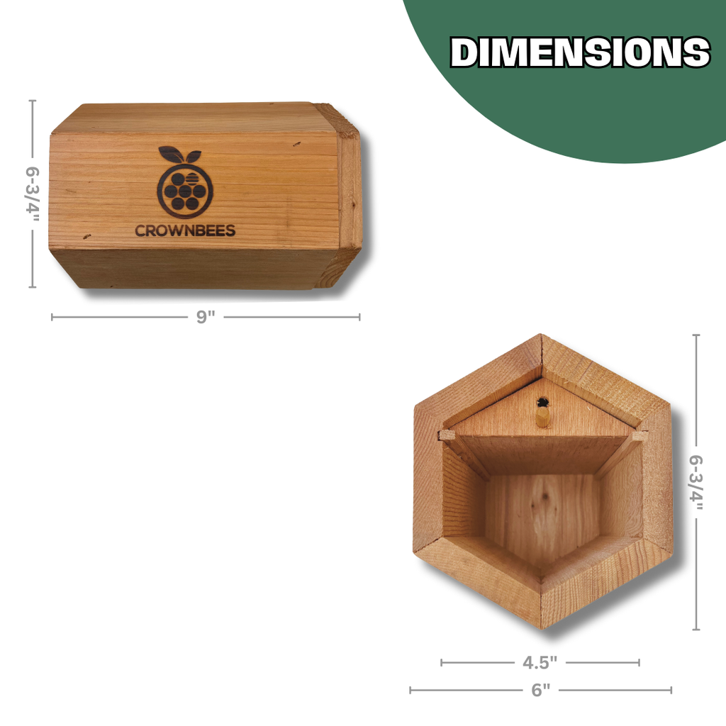 Cedar Cabana Complete Kit Bee House & Bee Certificate