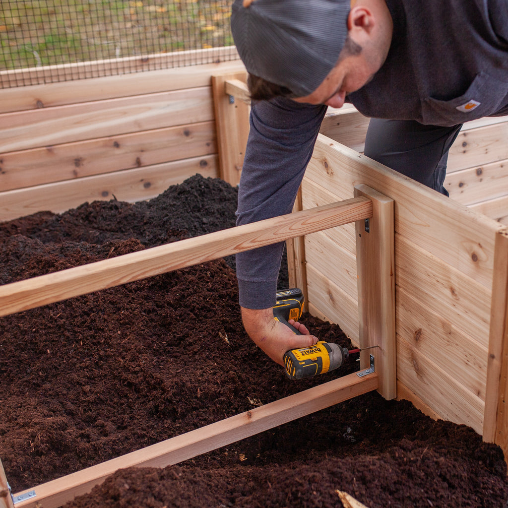 Deer Proof Cedar Complete Raised Garden Bed Kit - 8' x 12'
