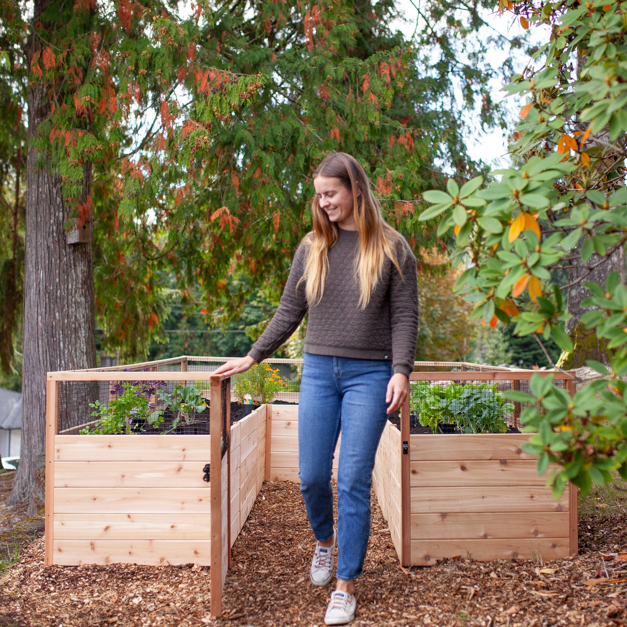 Cedar Complete Raised Garden Bed Kit - 8' x 12'