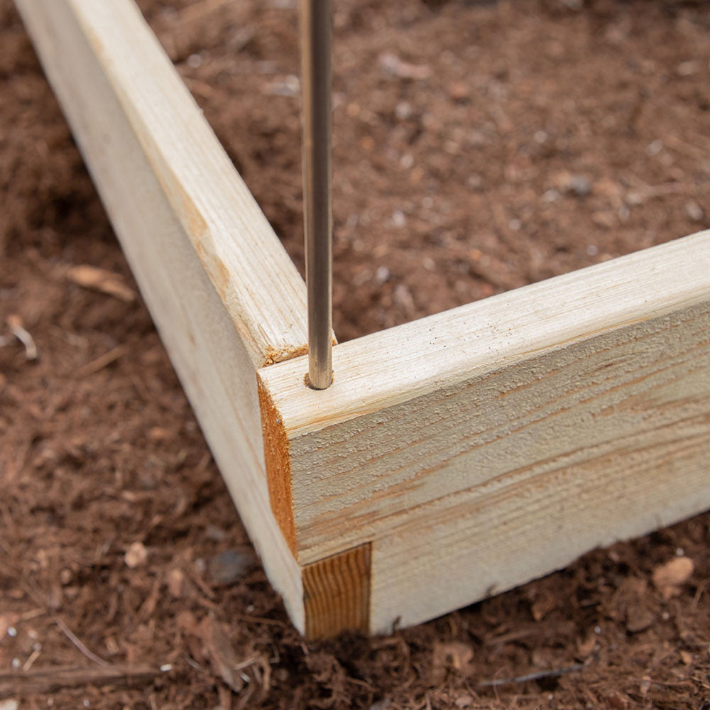 Natural Cedar 7.5' U-Shaped Raised Bed with Trellis