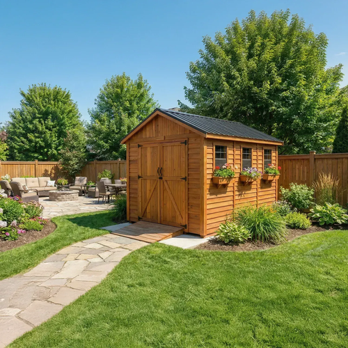 12' x 12' Space Master Cedar Storage Shed