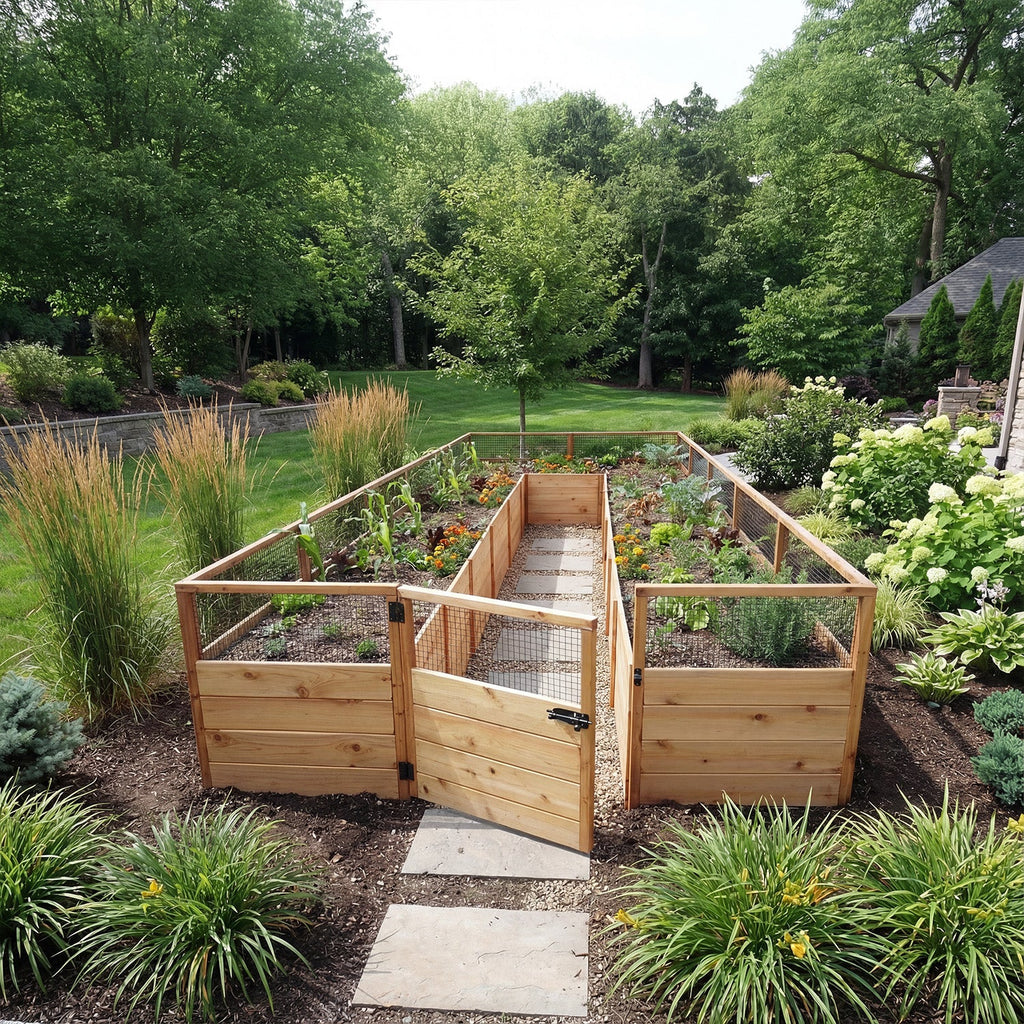 Cedar Complete Raised Garden Bed Kit - 8' x 16'