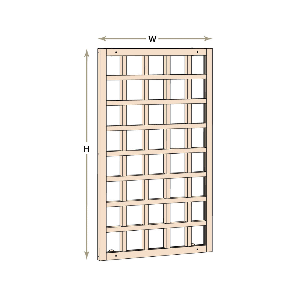 Natural Cedar Wall Mounted Trellises