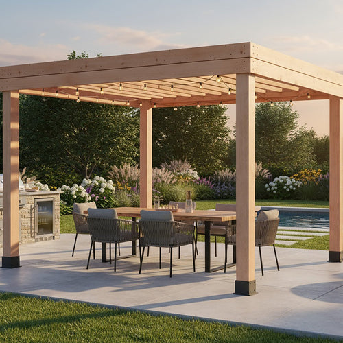 10' x 10' Western Red Cedar Urban Escape Pergola