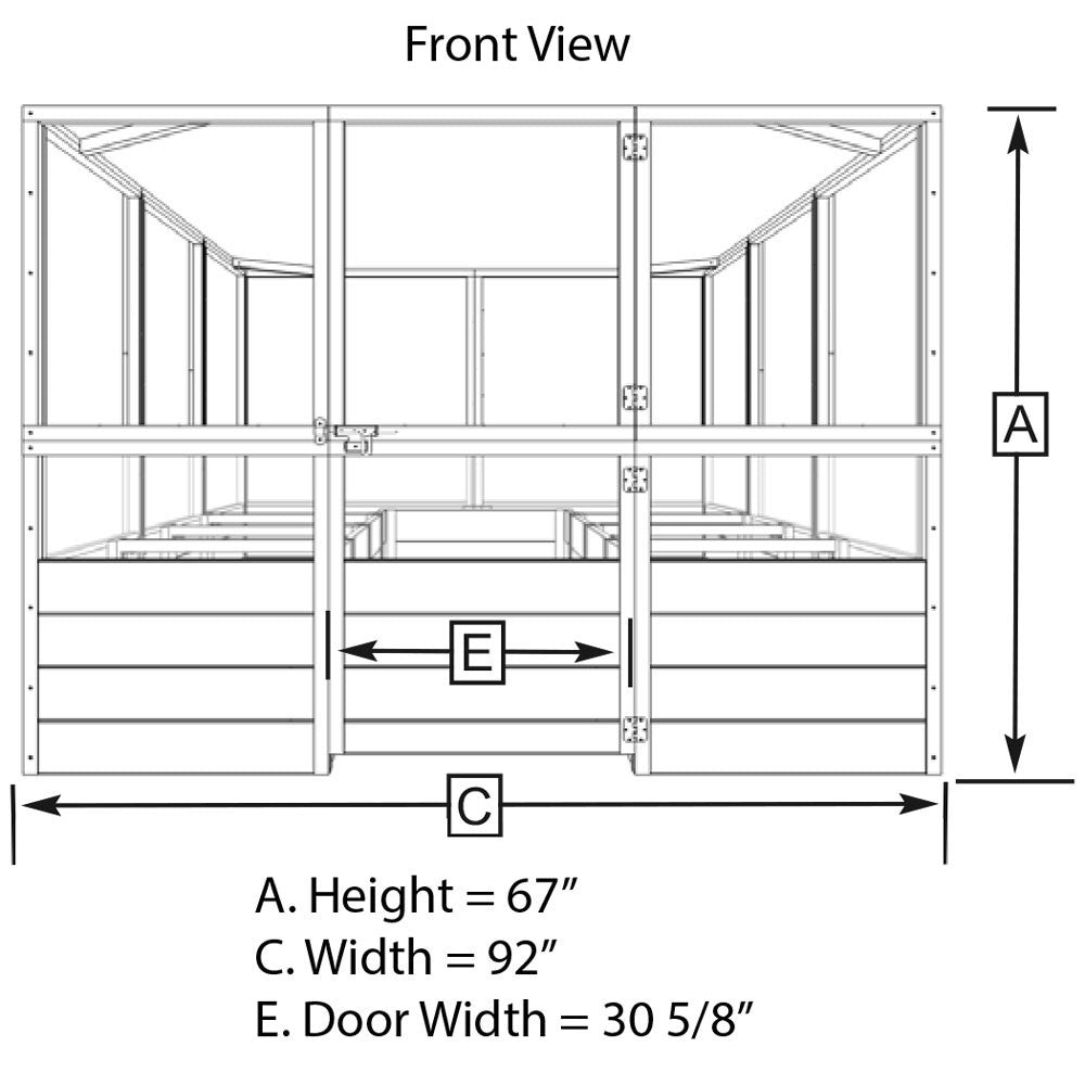 Deer Proof Cedar Complete Raised Garden Bed Kit - 8' x 12'