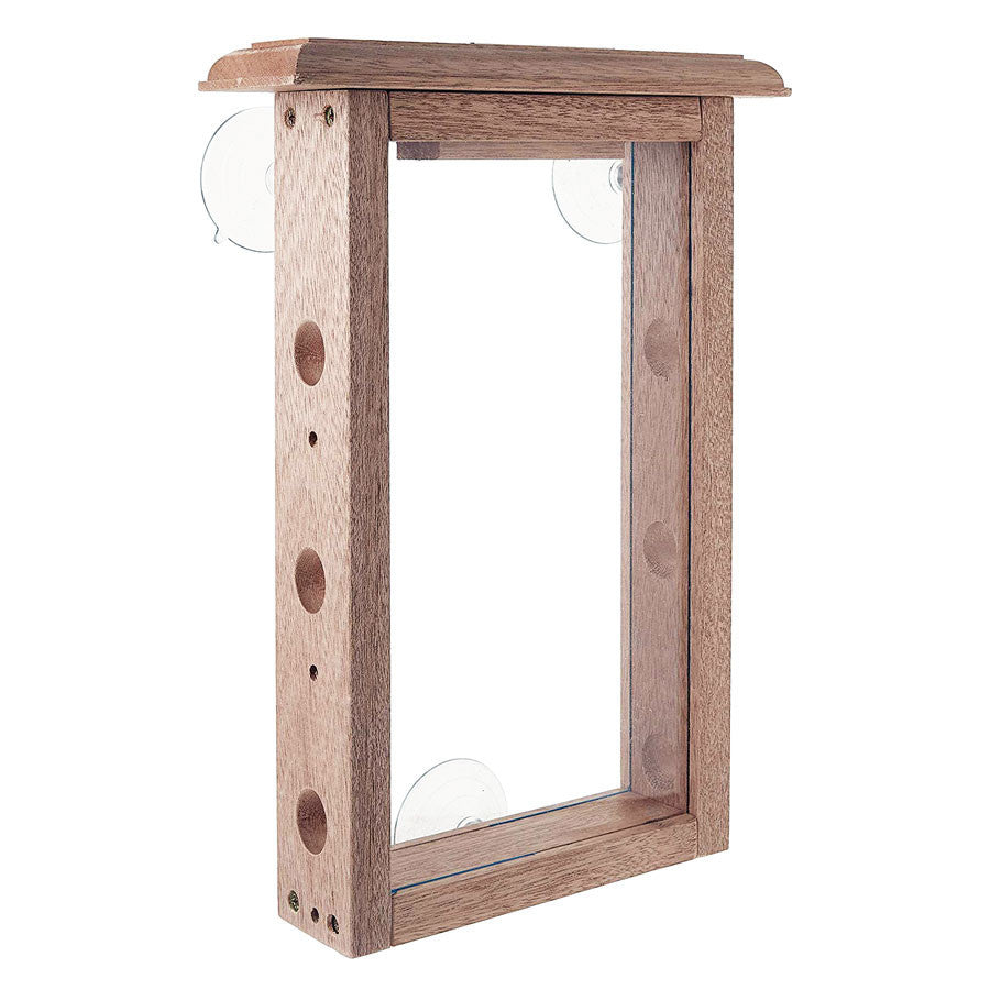 See Through Wooden Window Feeder